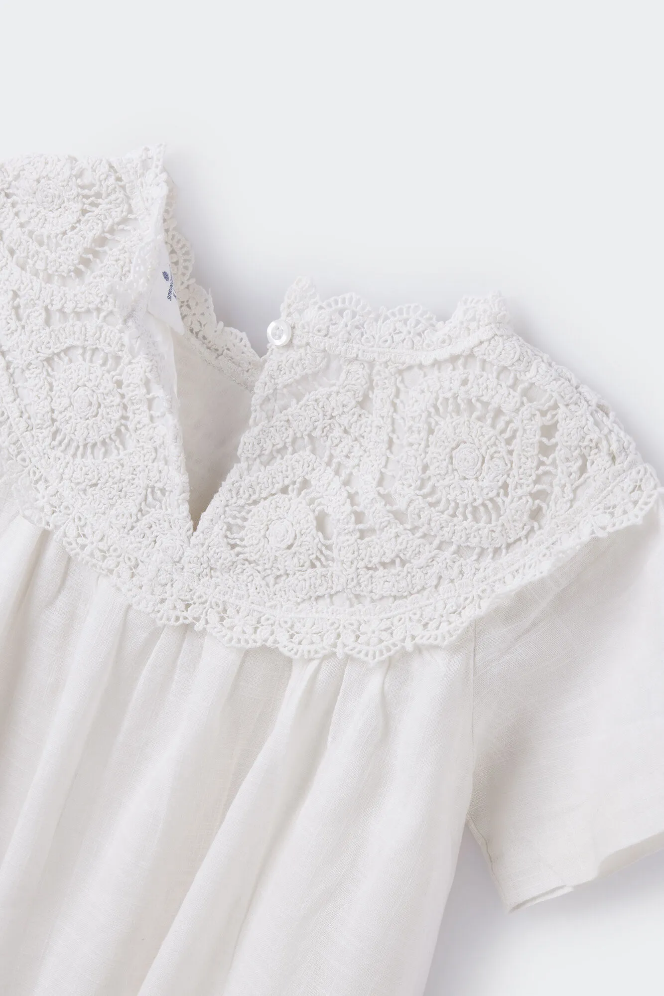 Springfield Kids Vestido collar crochet niña