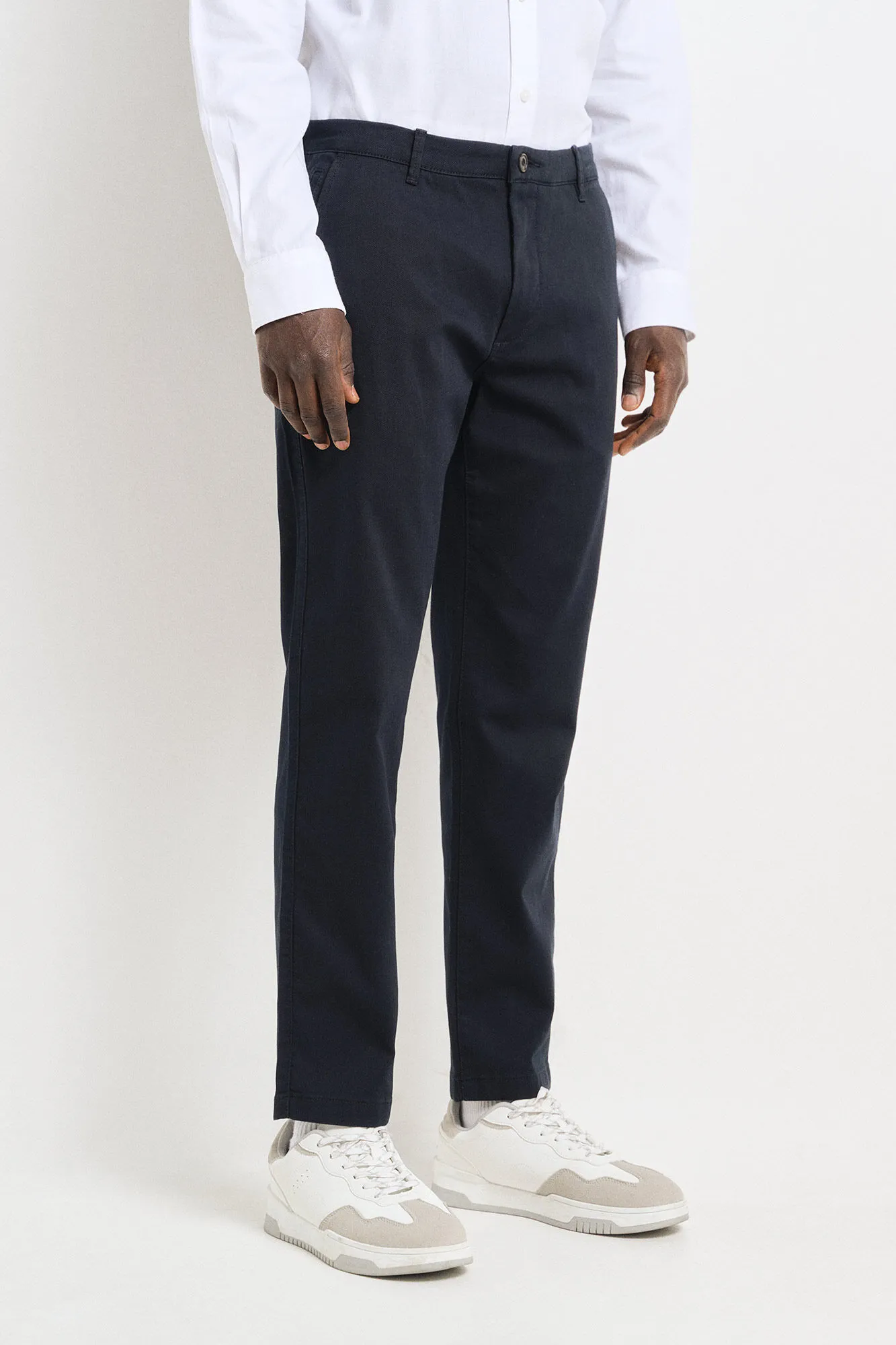 Springfield Pantalón chino color comfort slim fit