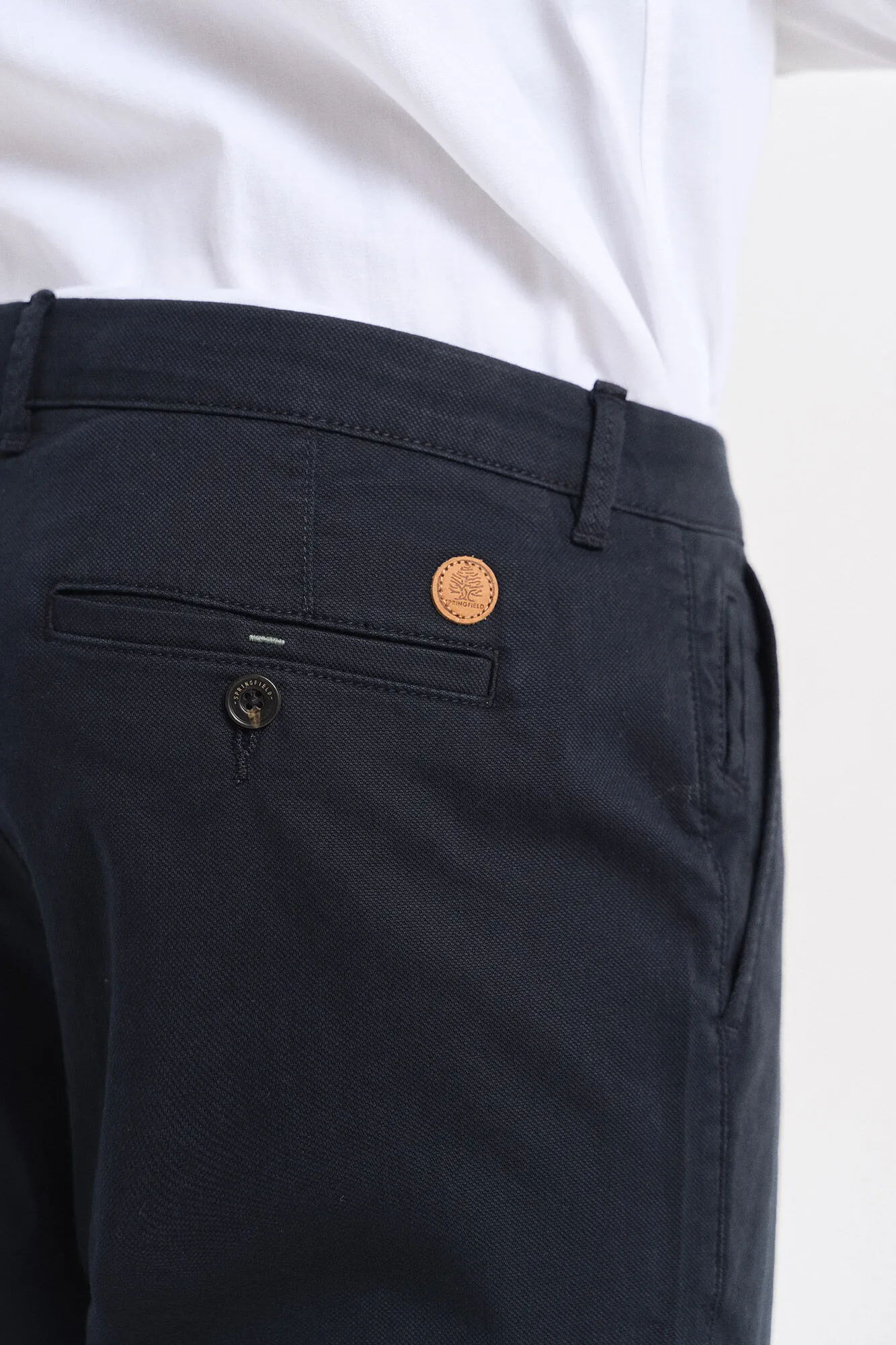 Springfield Pantalón chino color comfort slim fit