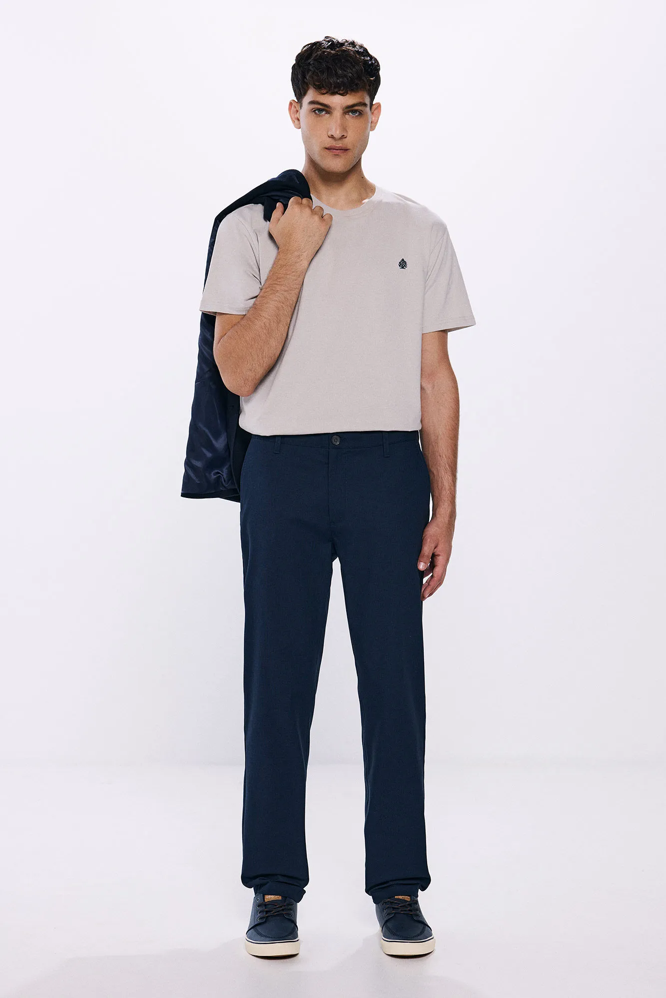 Springfield Pantalón chino vestir comfort slim fit