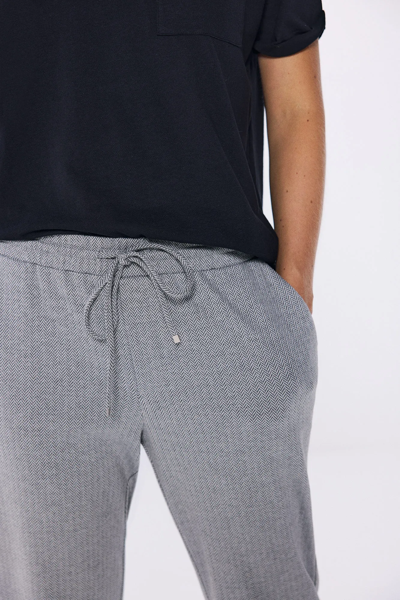 Springfield Pantalón jogger punto circular