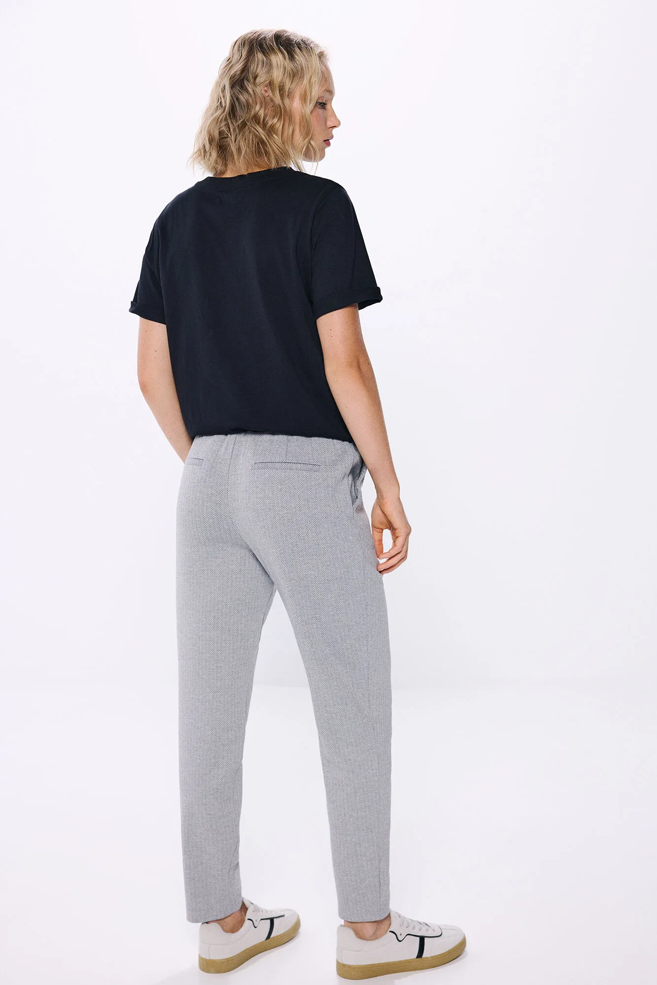 Springfield Pantalón jogger punto circular