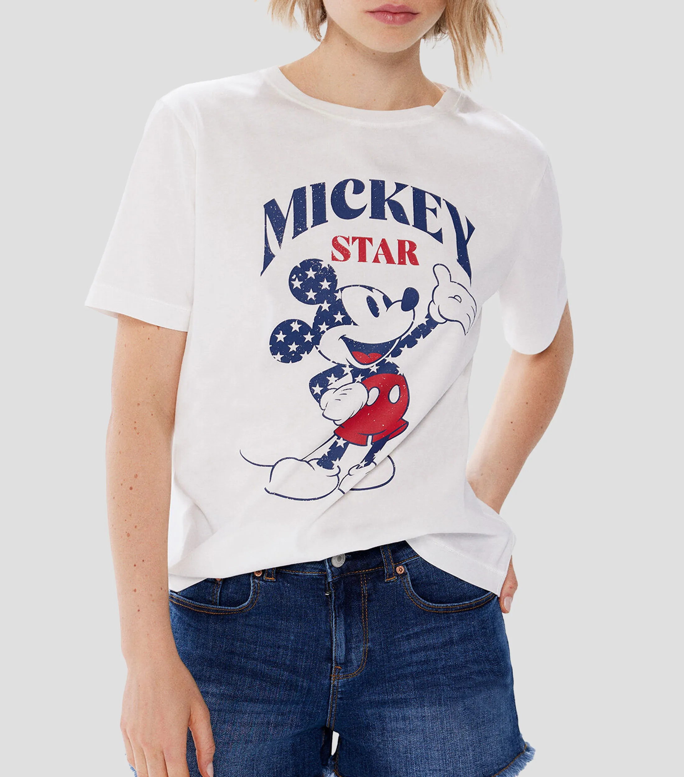 Springfield Playera "Mickey Mouse" Manga Corta Mujer