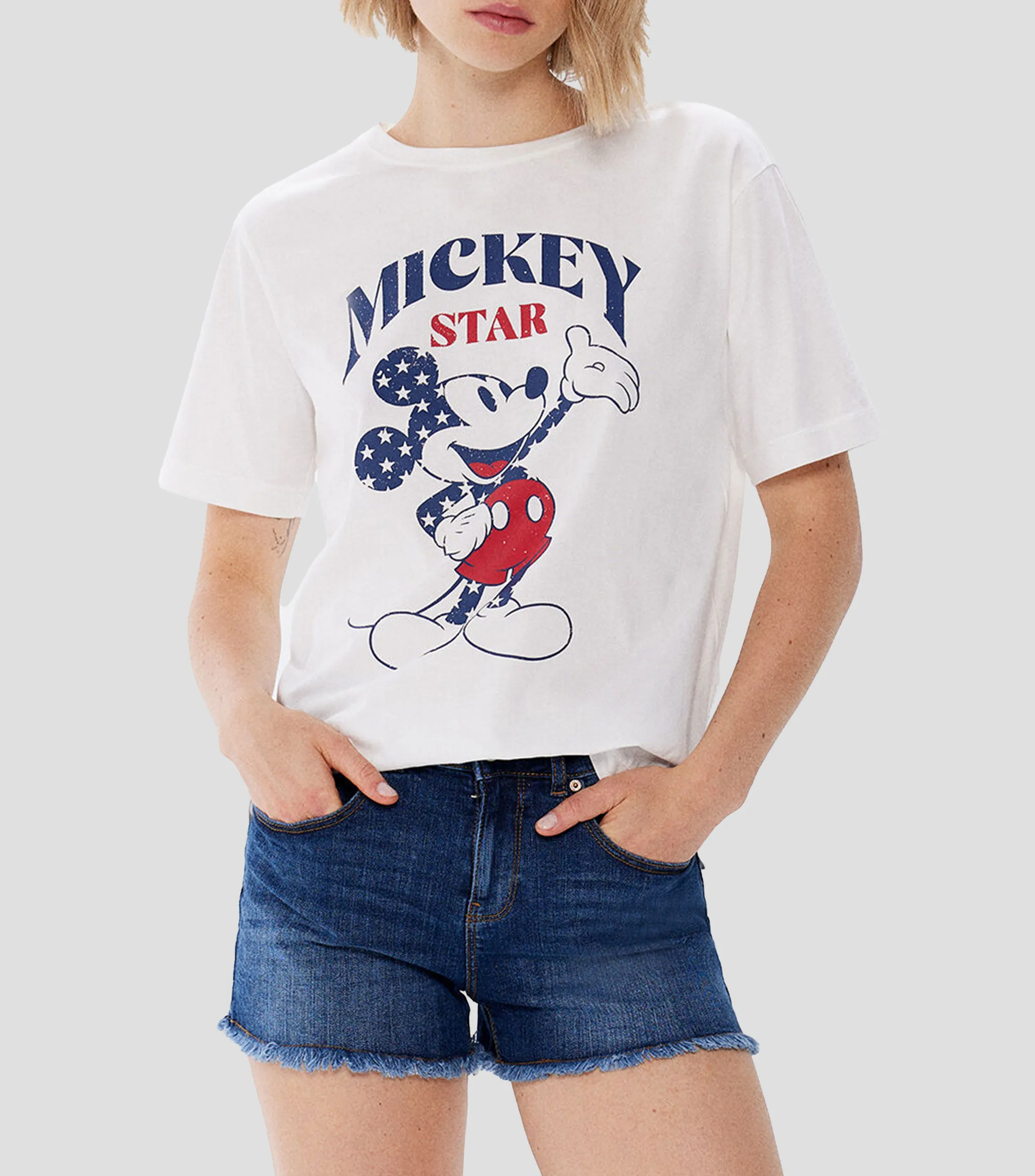 Springfield Playera "Mickey Mouse" Manga Corta Mujer