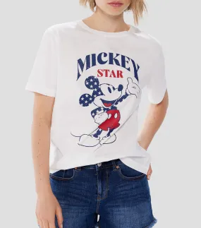 Springfield Playera "Mickey Mouse" Manga Corta Mujer