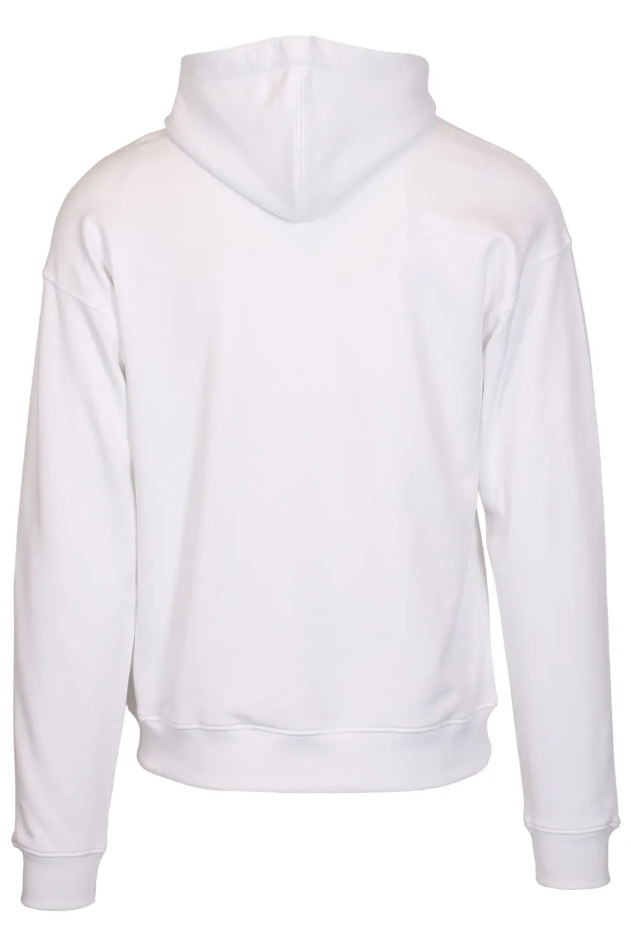 Sudadera blanca con capucha estampado 