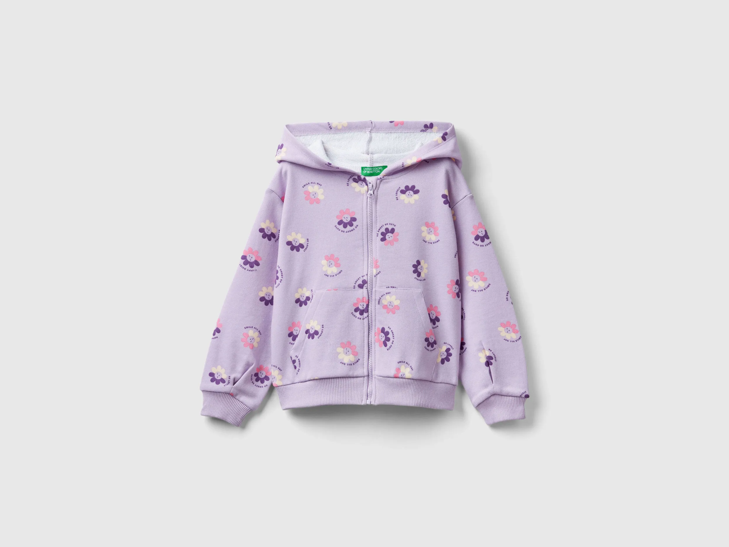 Sudadera con estampado floral