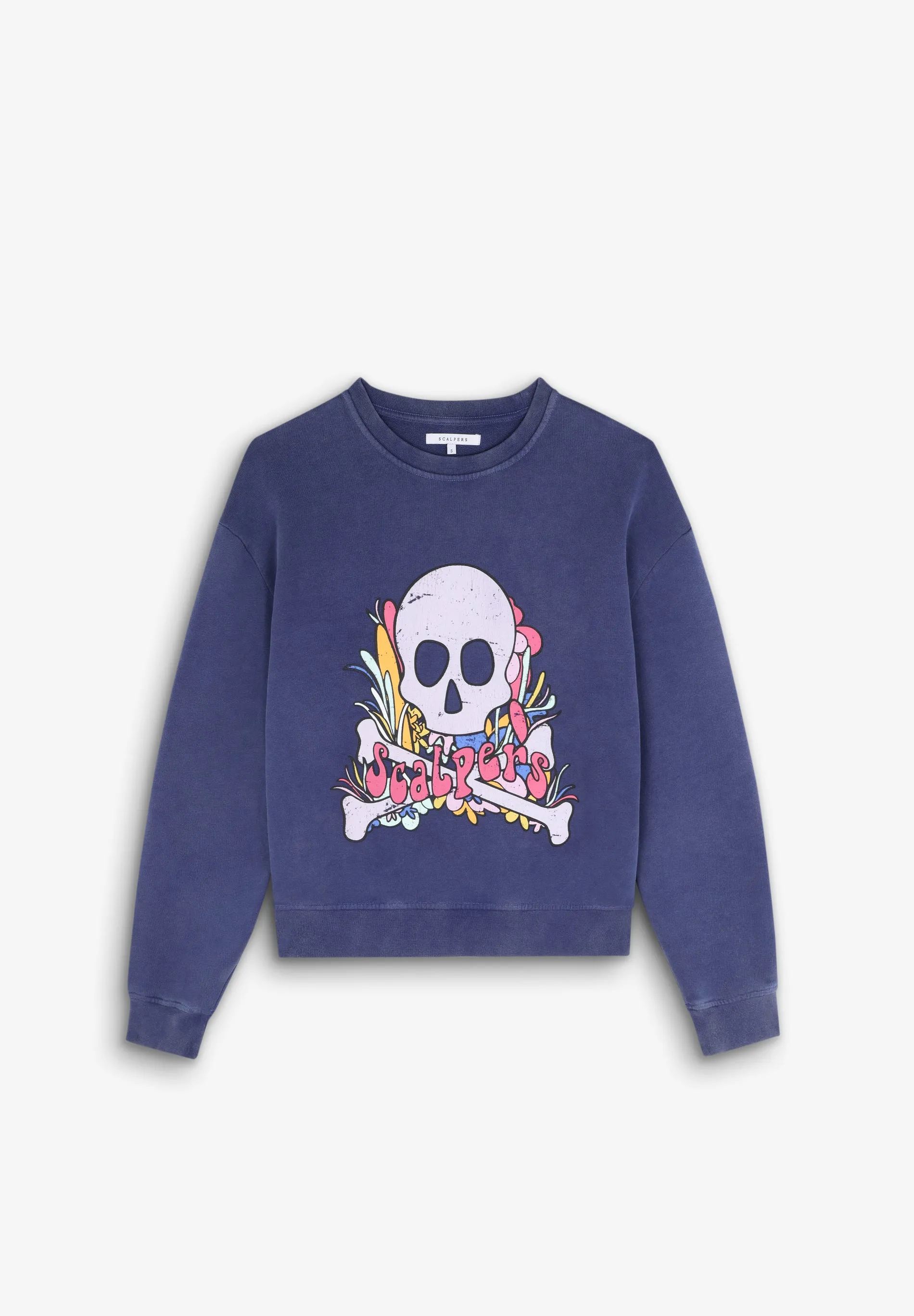 SUDADERA EFECTO LAVADO PRINT CALAVERA