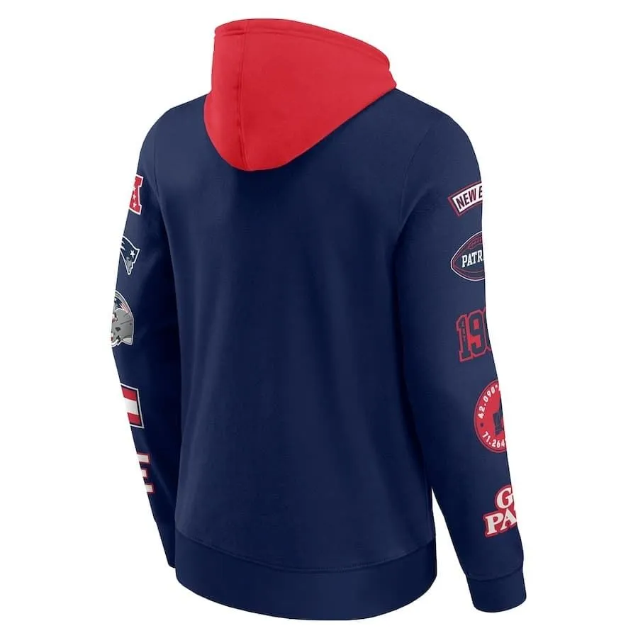 Sudadera Fanatics 02K6-673G-8K-NRC Navy Red