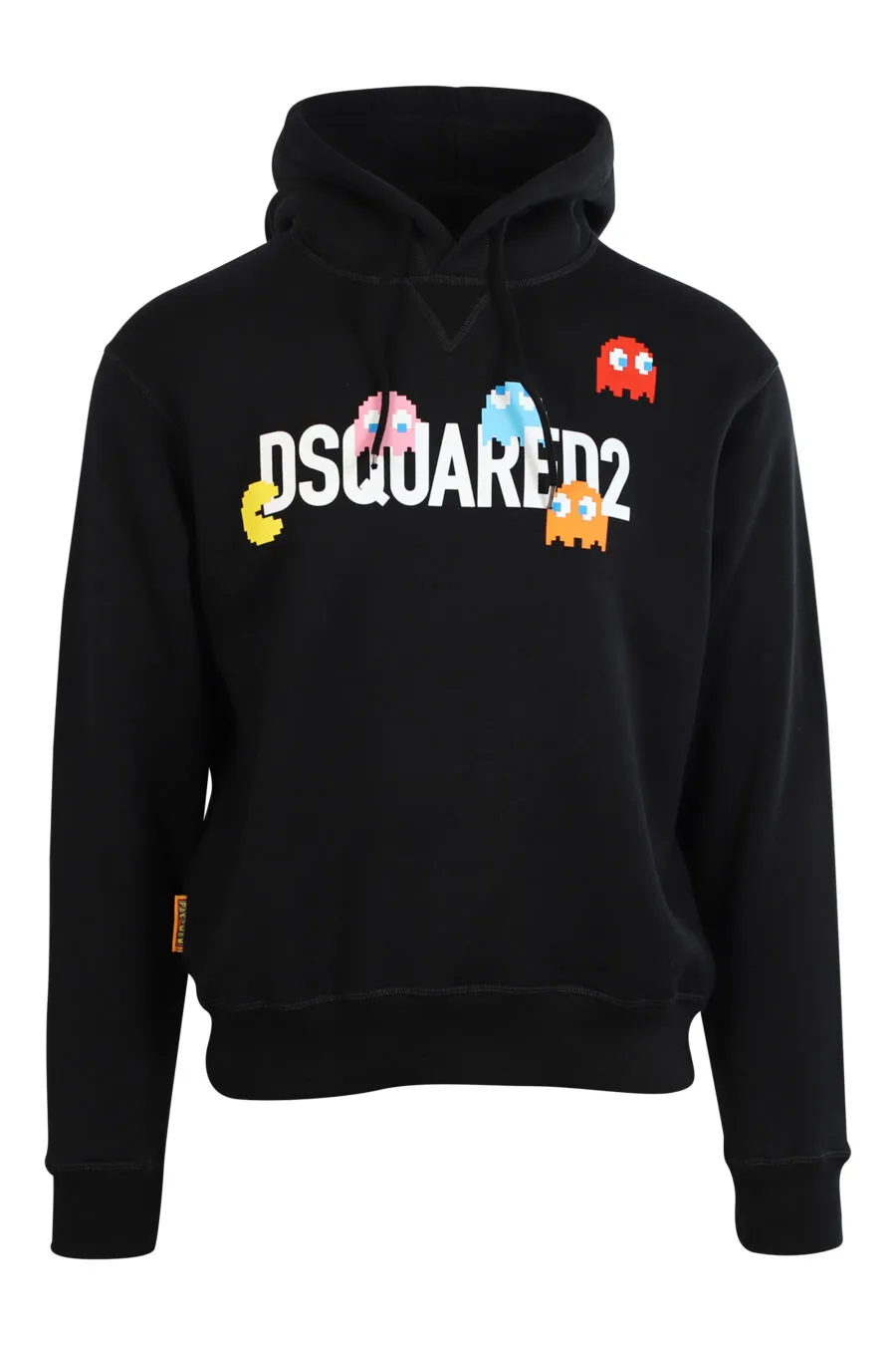 Sudadera negra con capucha  y maxilogo 