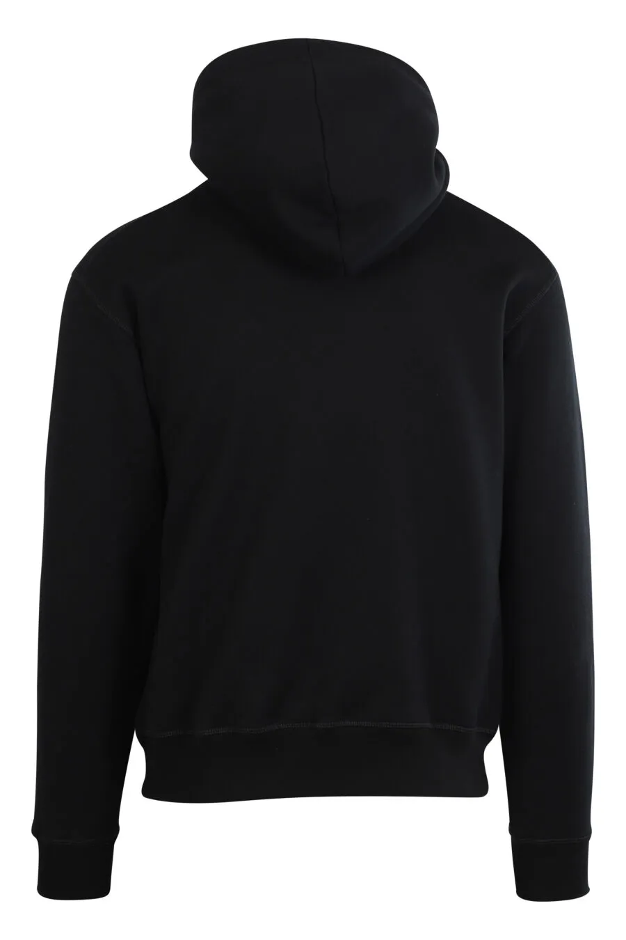 Sudadera negra con capucha  y maxilogo 