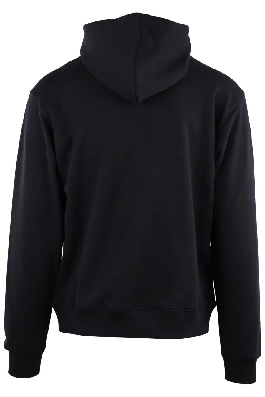 Sudadera negra con capucha y 