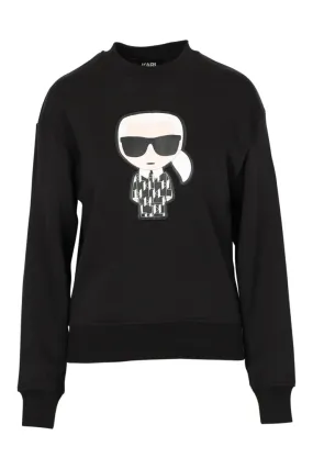 Sudadera negra con dibujo Ikonik