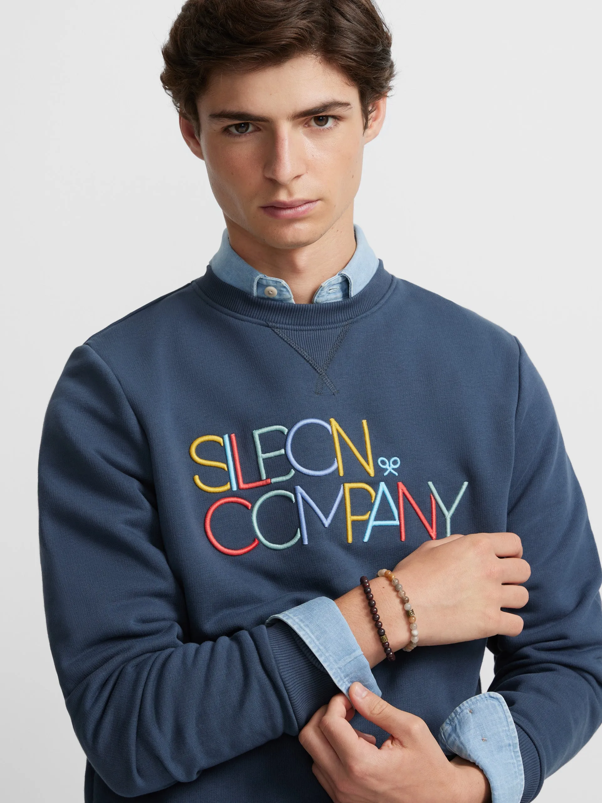 Sudadera silbon company azul marino