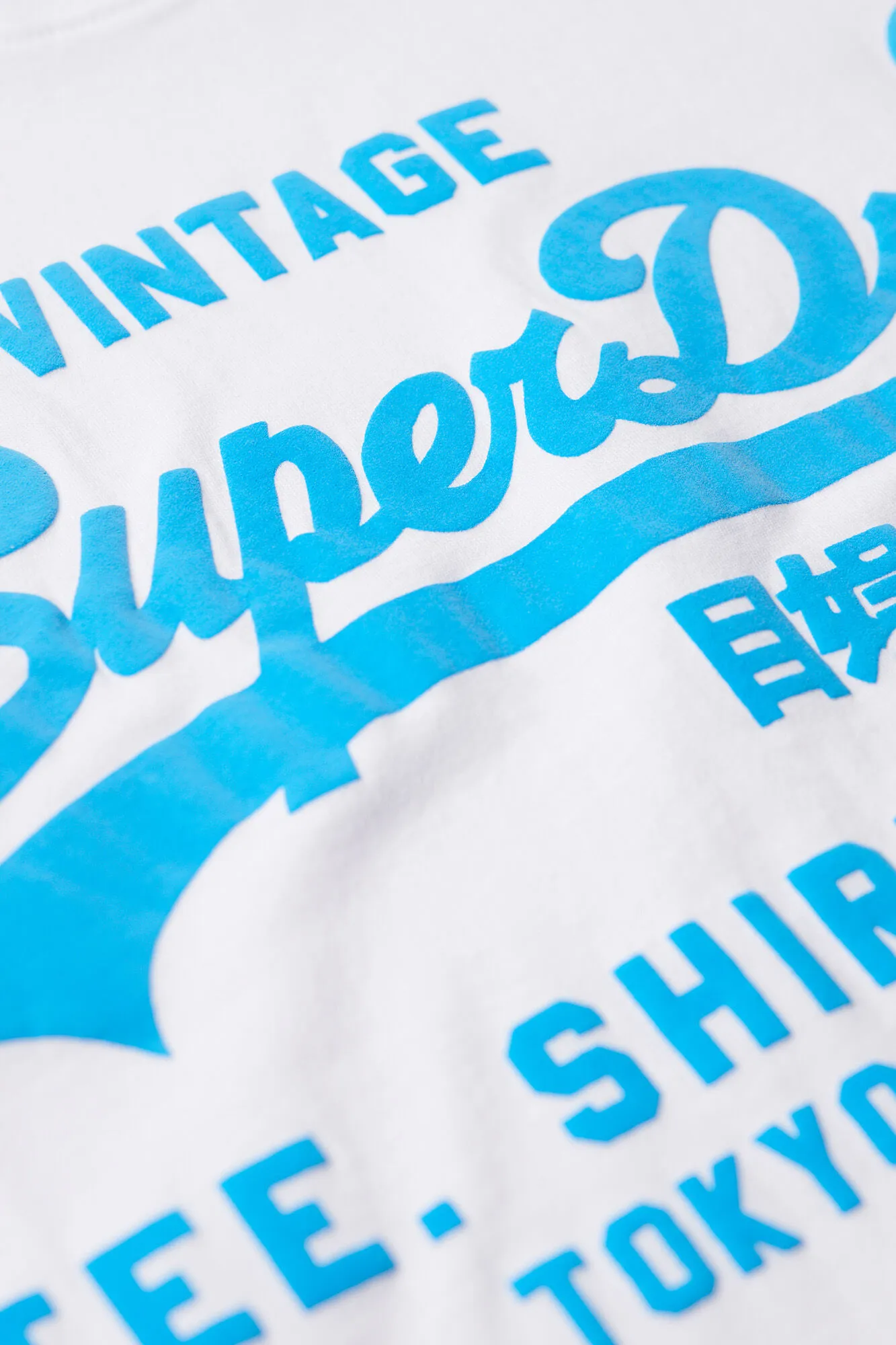 Superdry Camiseta flúor con logo Vintage