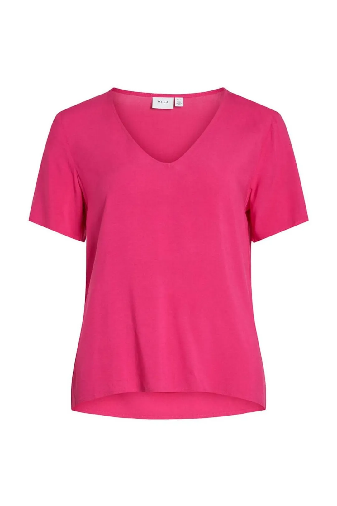 TOP MUJER CUELLO PICO VIPAYA ROSA YARROW