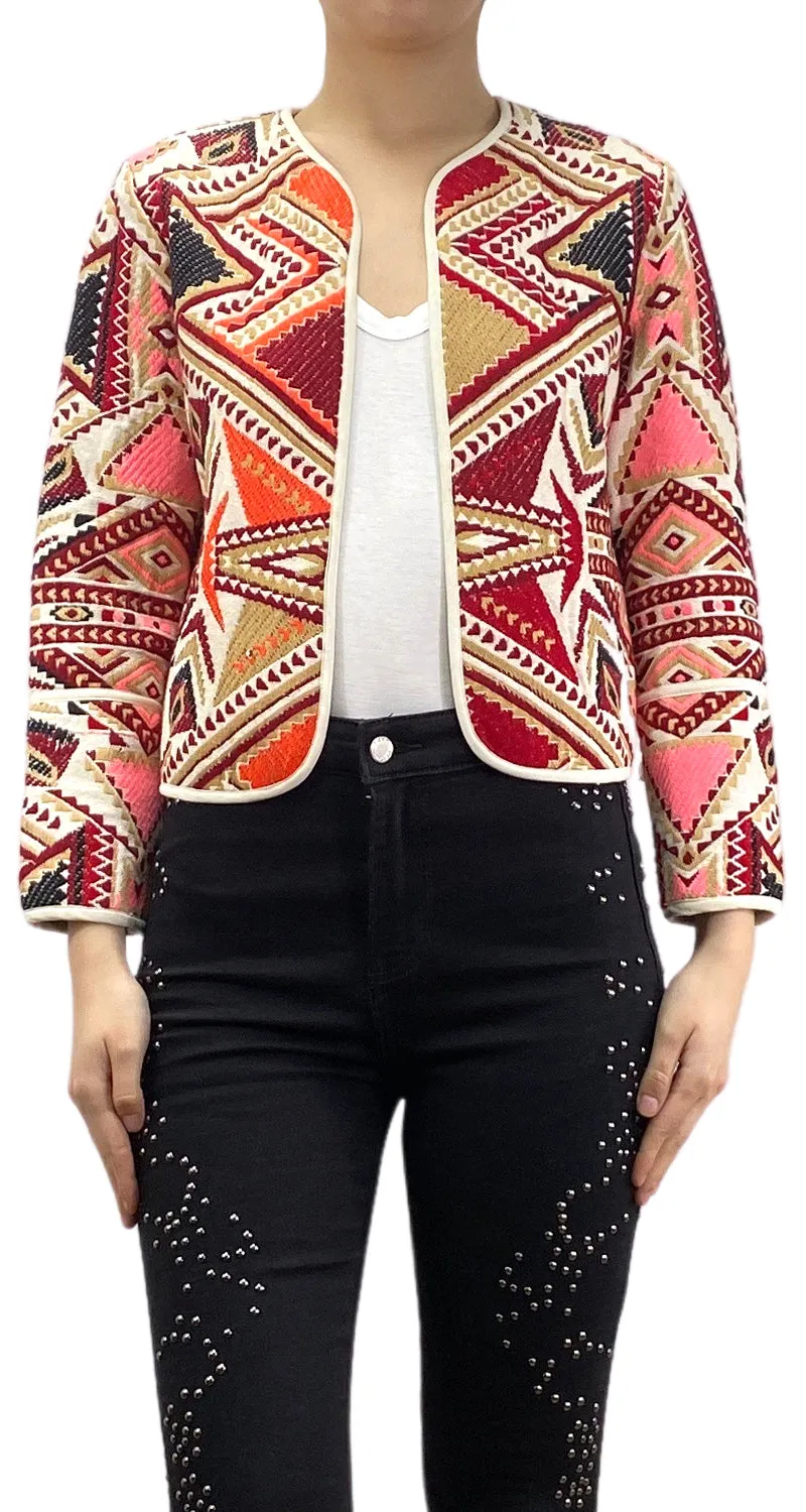 TOPSHOP Chaqueta Bordada Multicolor