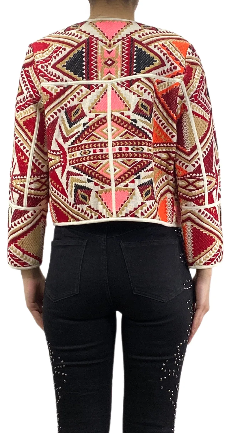 TOPSHOP Chaqueta Bordada Multicolor