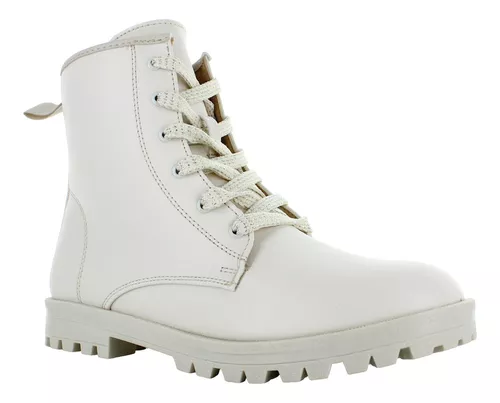 Tropicana Bota Moda Militar Vestir Casual Latte Mujer 82636