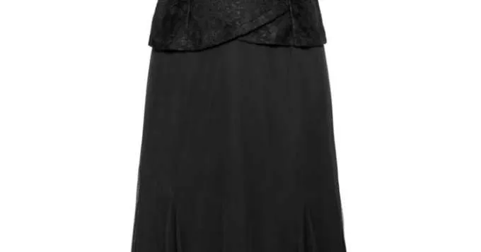 Vestido de encaje Sheego negro