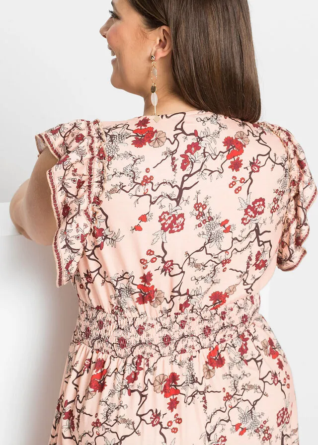 Vestido estampado Albaricoque floral