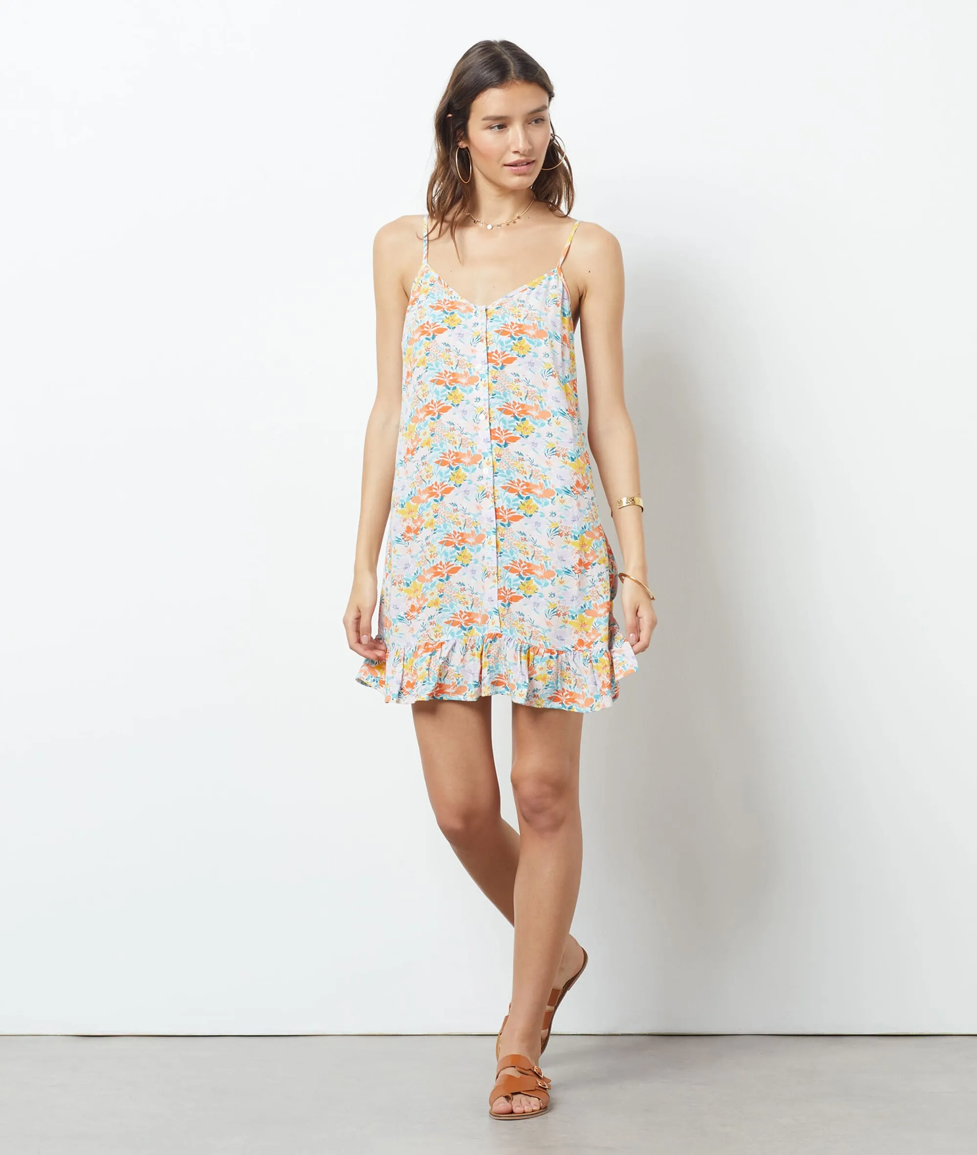 Vestido estampado floral HALLY MULTICOLORE - ETAM