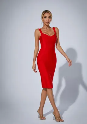 vestido rojo corto