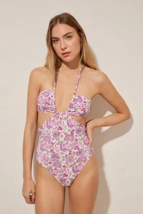 Women'secret Trikini cut out estampado floral