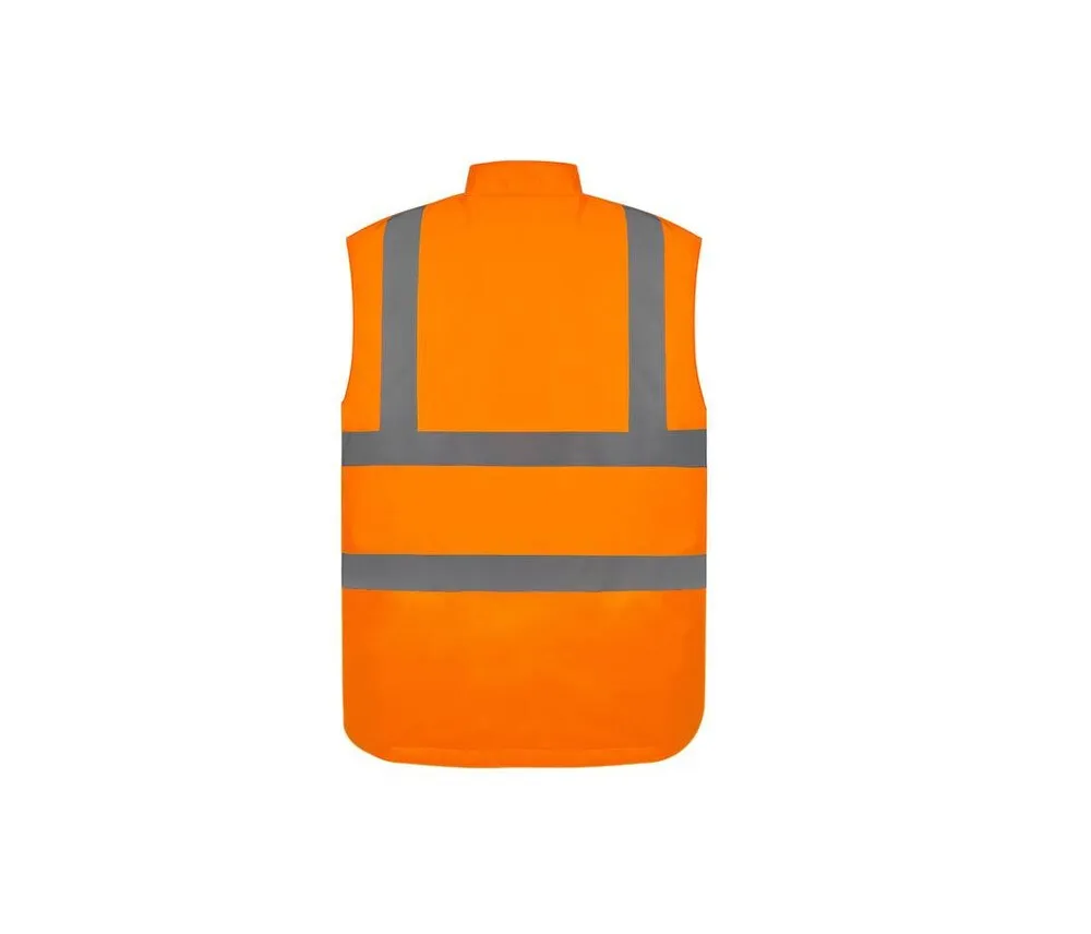 Yoko YK005 - Hi vis premier railway pull-apart waistcoat (HVW118) - Hi Vis Orange