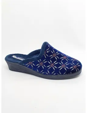 Zapatilla de casa para mujer Andinas en azul marino 9646-26