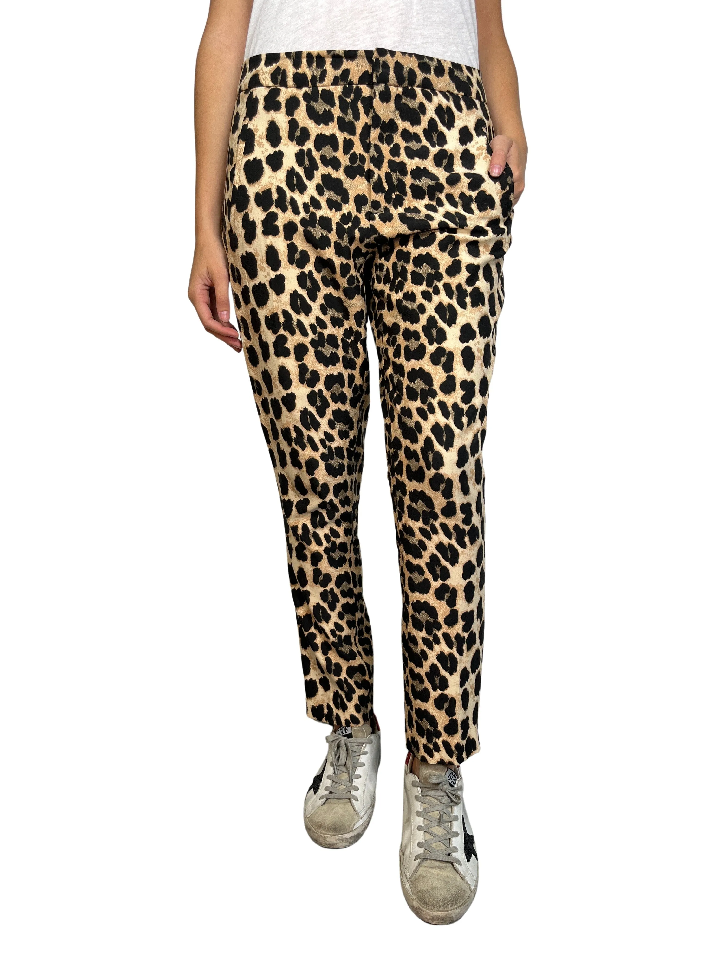 ZARA Pantalón Leopardo