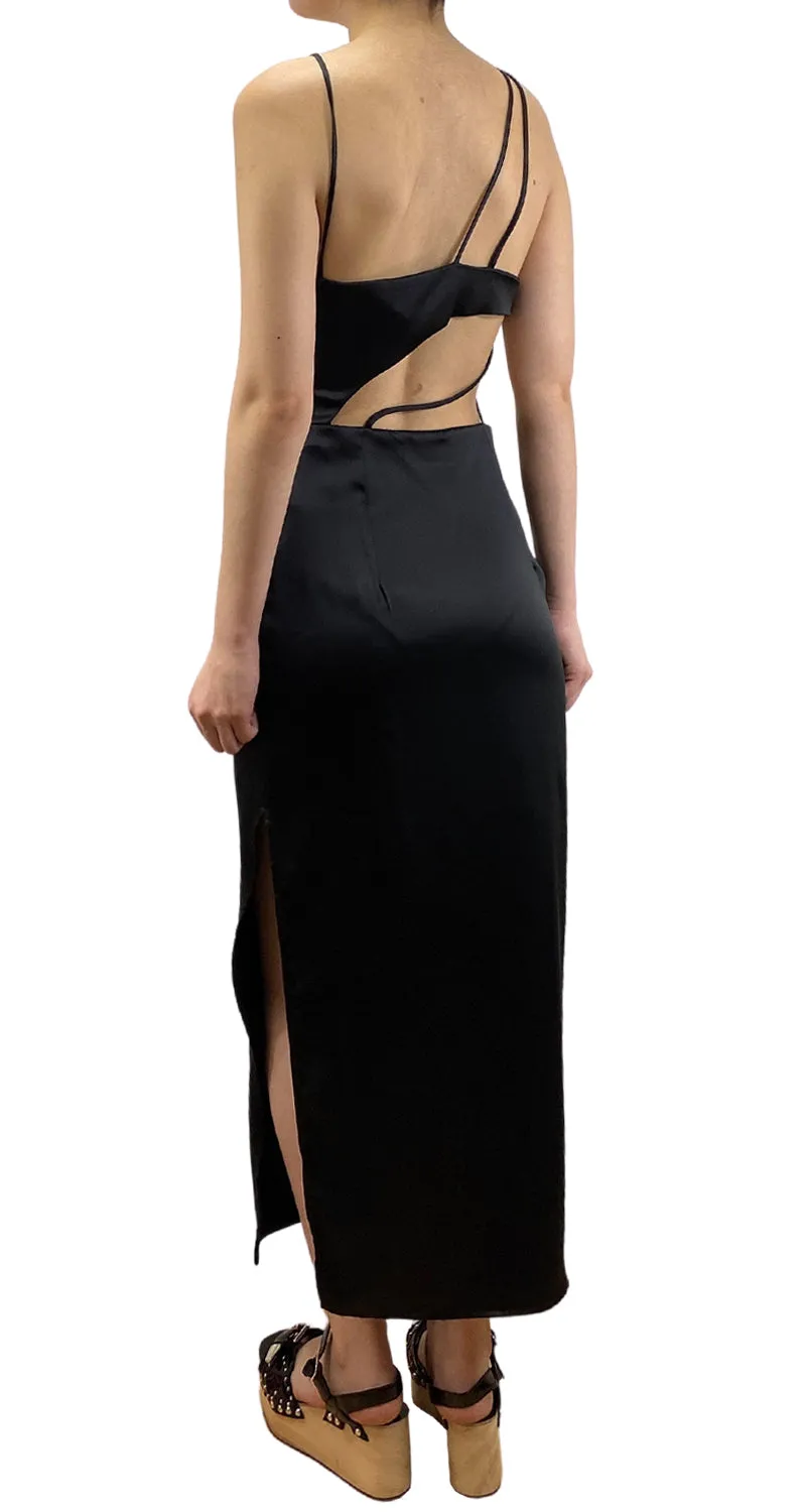 ZARA Vestido Negro Cut Out