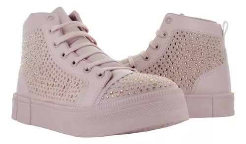 Zizus Tenis Bota Plataforma Casual Sport Brillos Mujer 87473